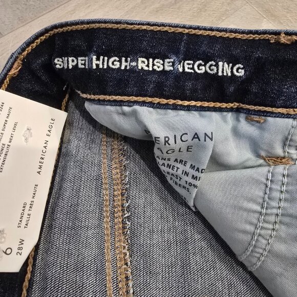 NWT American Eagle AE Next Level Super High-Waisted Jegging - Size 6 Regular - Picture 10 of 11